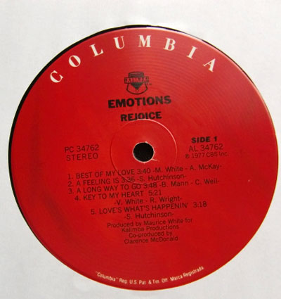 EMOTIONS / REJOICE ( Reissue ) ( LP )
