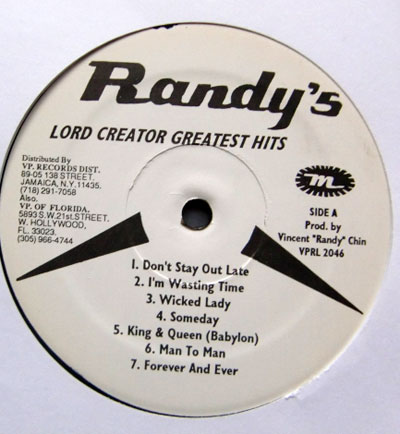 LORD CREATOR / DON'T STAY OUT LATE - GREATEST HITS ( LP )