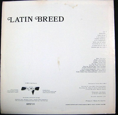 LATIN BREED / MINUS ONE ( LP )