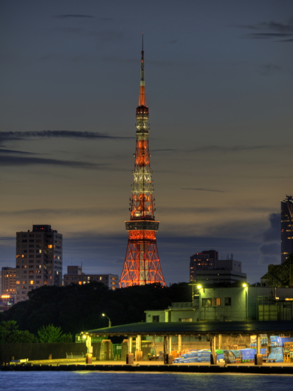 夕焼けと東京タワー