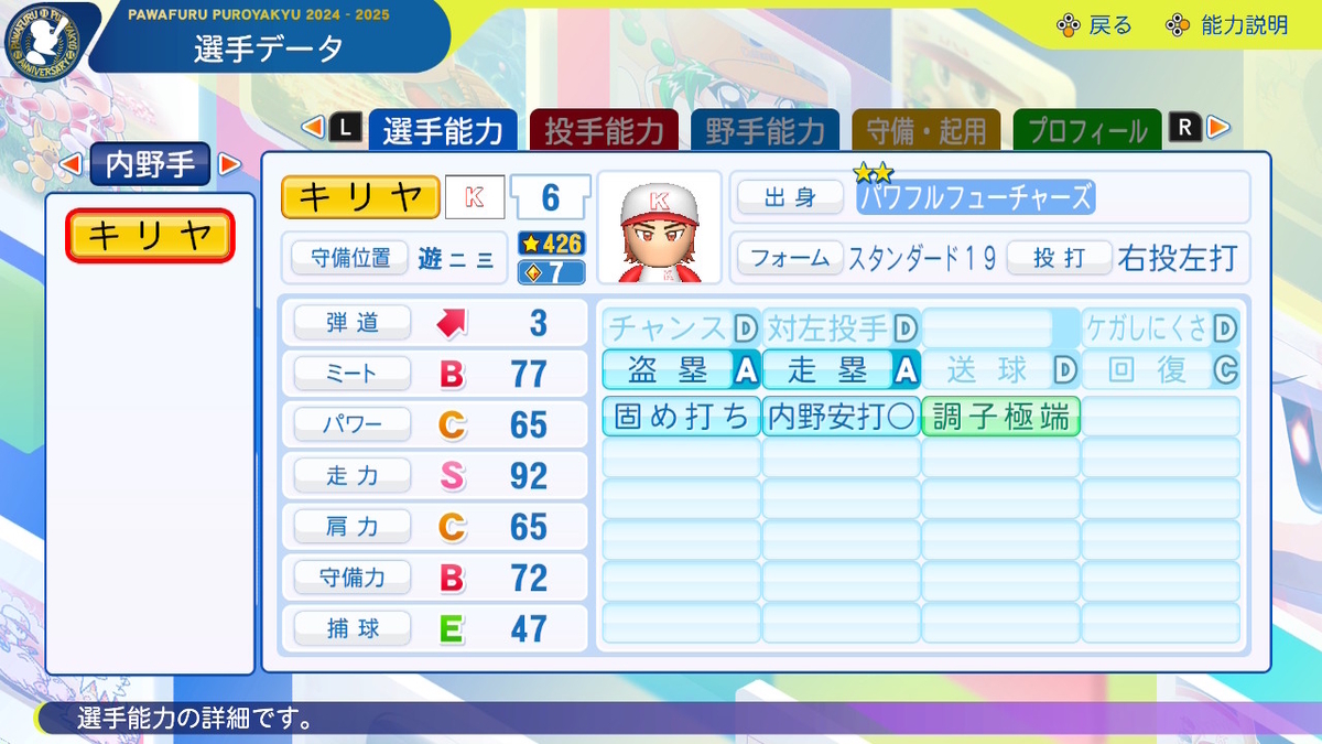 2k20 ぷよテト パワプロ パワプロ2024-2025】二戸霧矢【サクセスキャラ作成】 - じゅうペナ