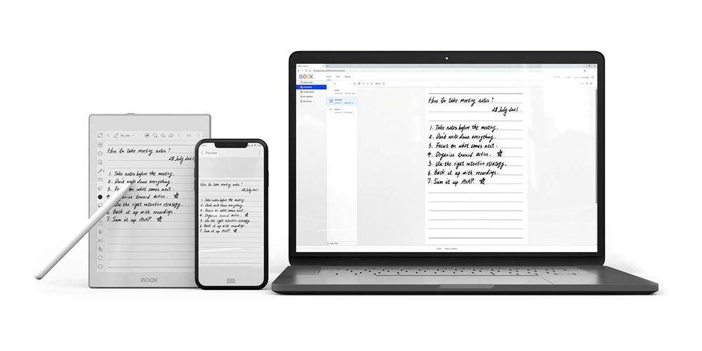 BOOX - Nova Air、メモの共有
