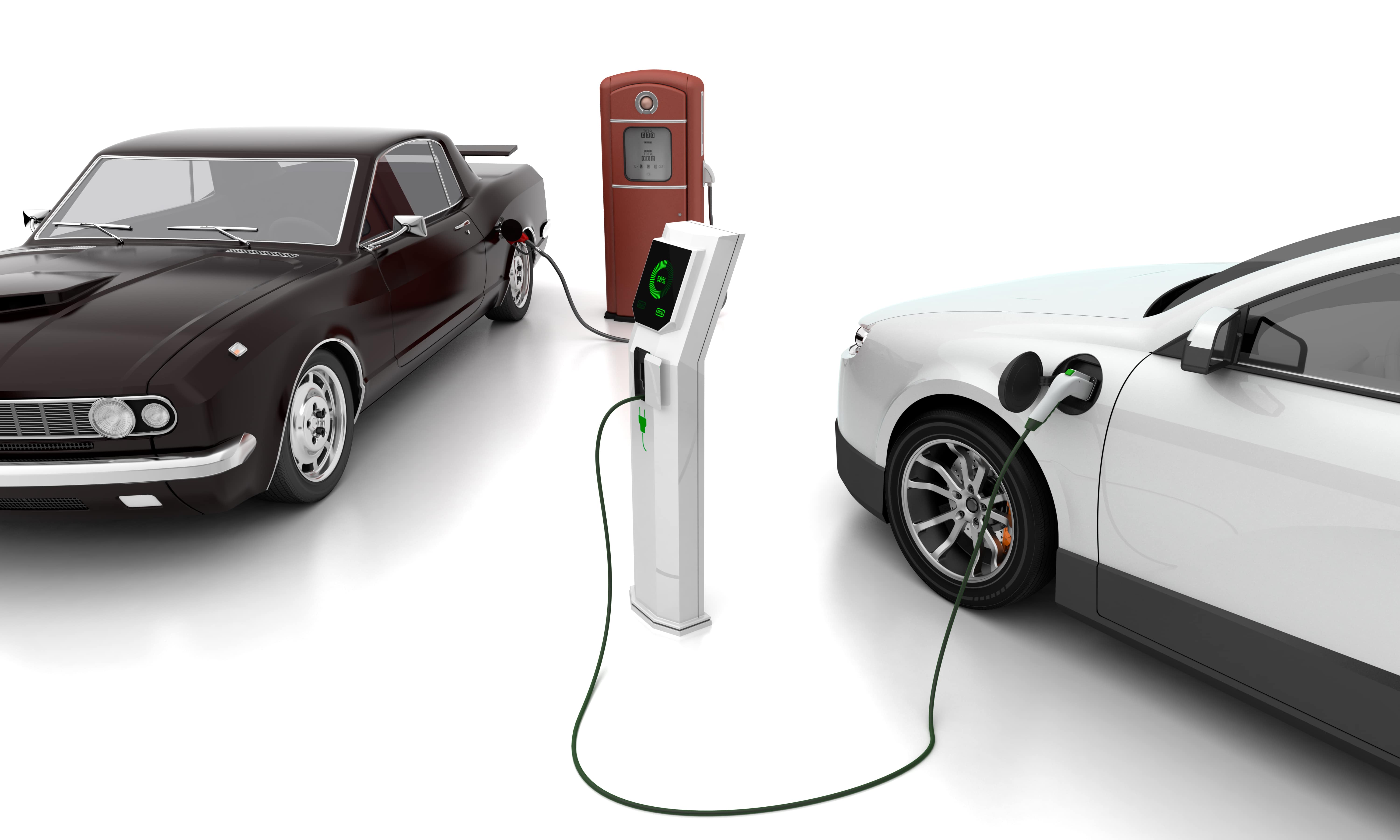 istock画像 EV車充電