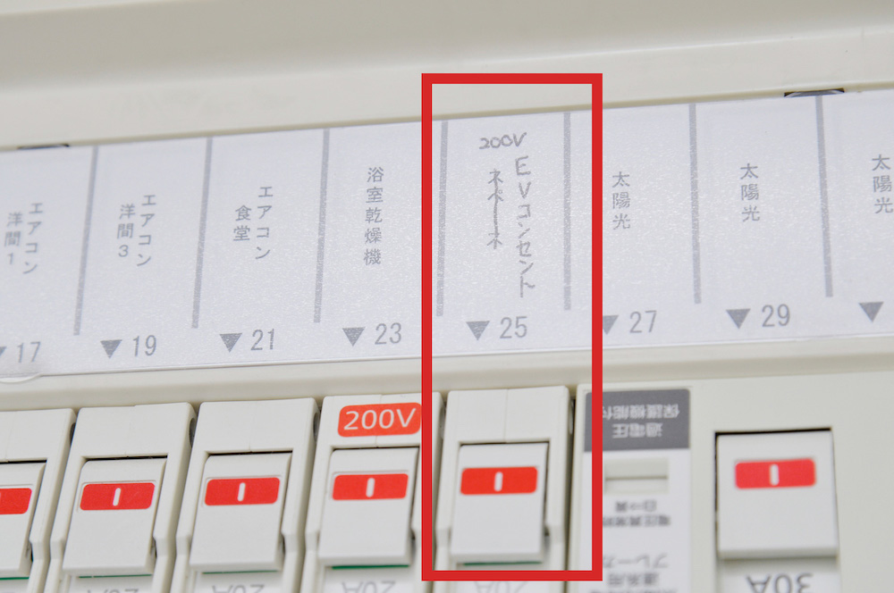 配線が見えないよう、分電盤のカバーをつけたら完了