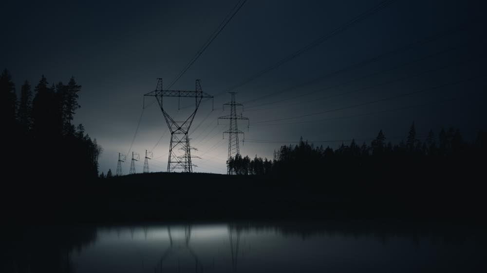 停電時