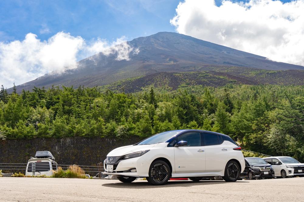 富士山とEV