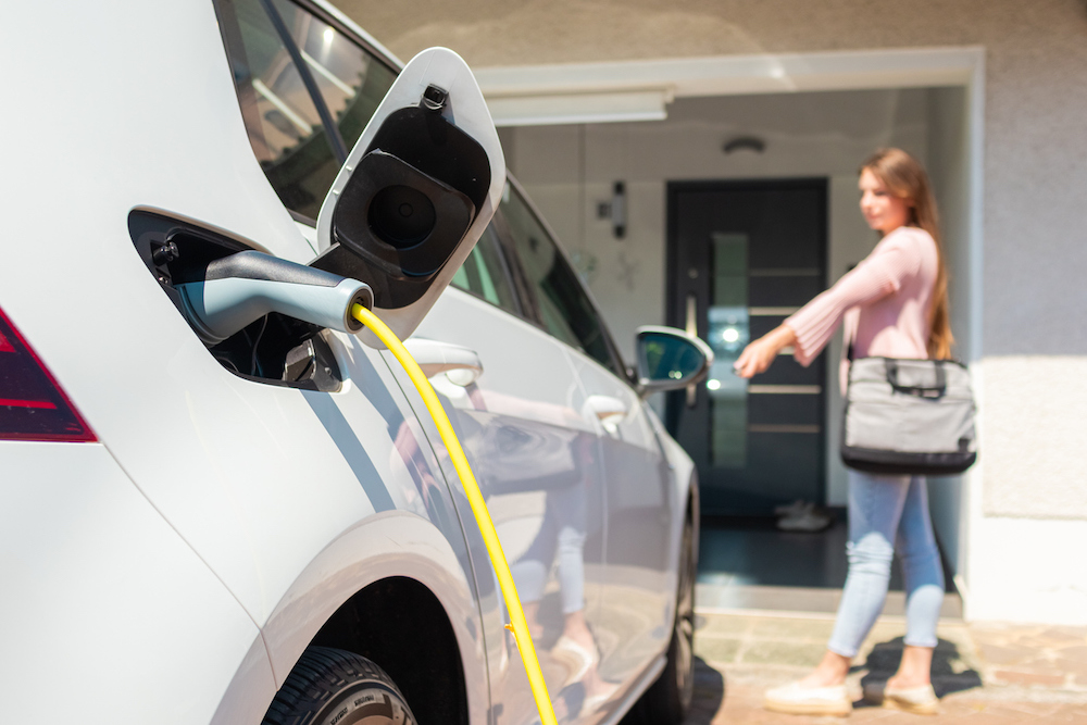 EV 充電の様子