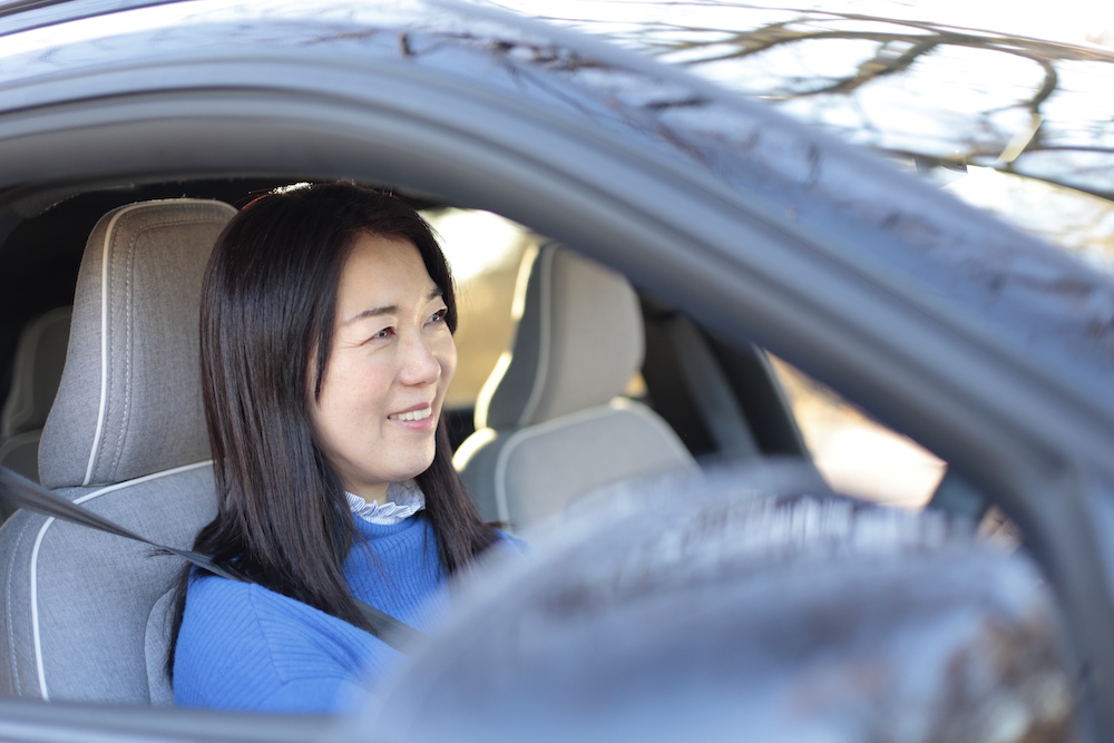 乗車中のまるもさん