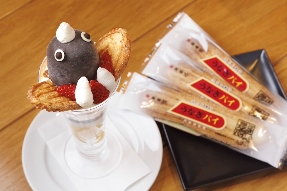 うなぎパイカフェのスイーツの写真