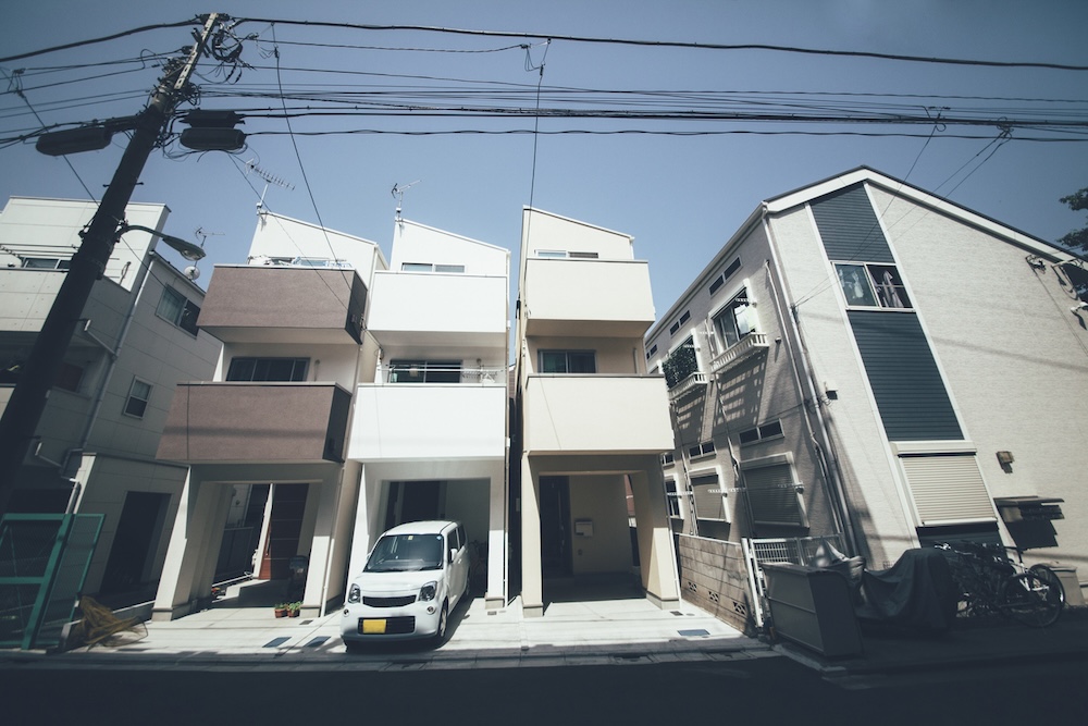 住宅が並ぶ様子