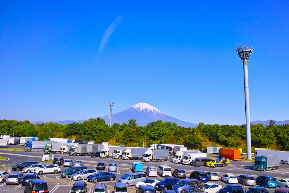 高速道路のSA・PAの駐車場