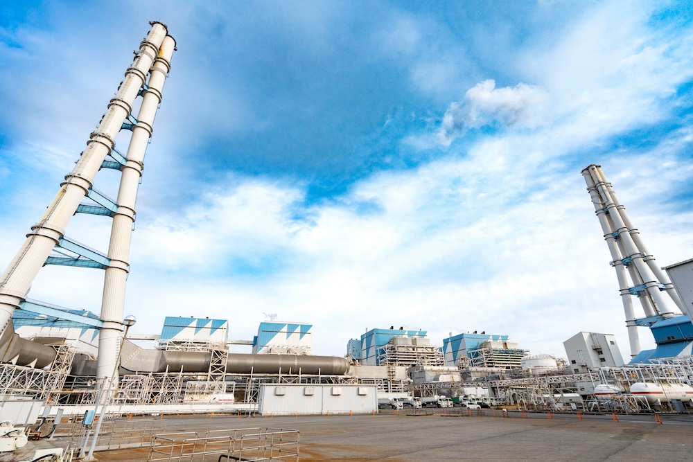 碧南火力発電所の外観