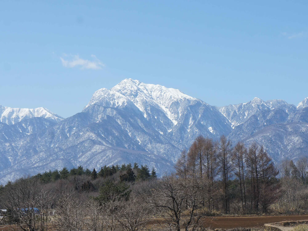 PAから見える甲斐駒ヶ岳