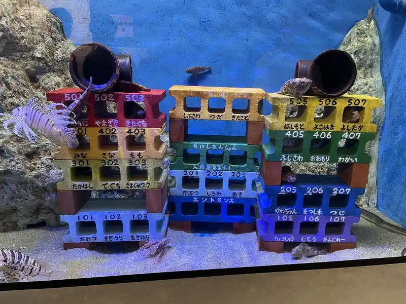 コンクリートブロックでできた魚の巣