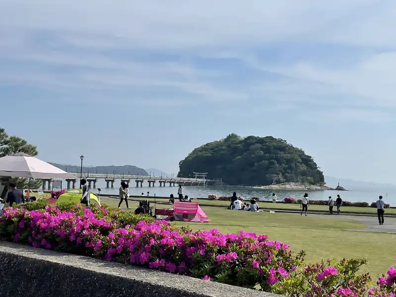 竹島（遠景）