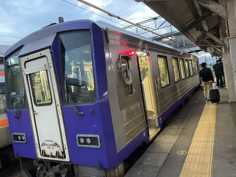 ここまで乗ってきたワンマン列車