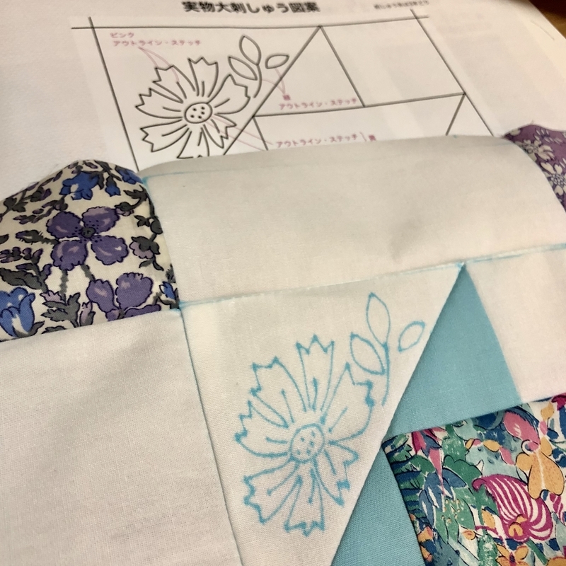 リバティプリントでハンドメイド