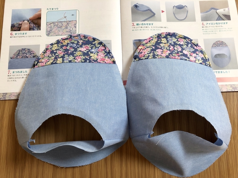 リバティプリントでハンドメイド ルームシューズ