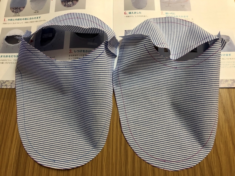 リバティプリントでハンドメイド　ルームシューズ