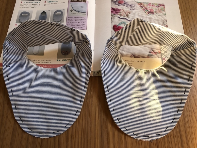 リバティプリントでハンドメイド　ルームシューズ