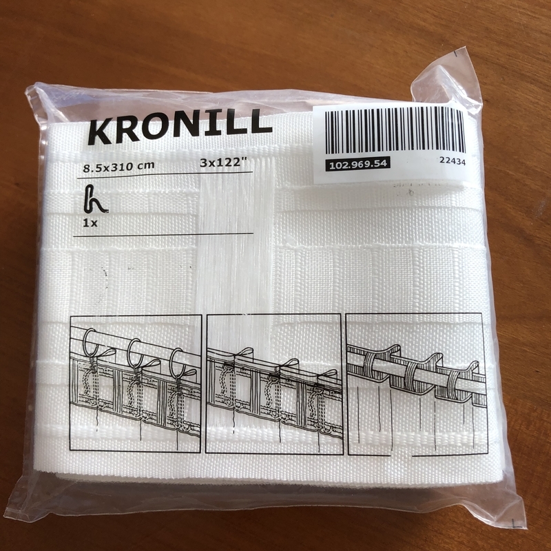KRONILL クローニール　ヘディングテープ, ホワイト
