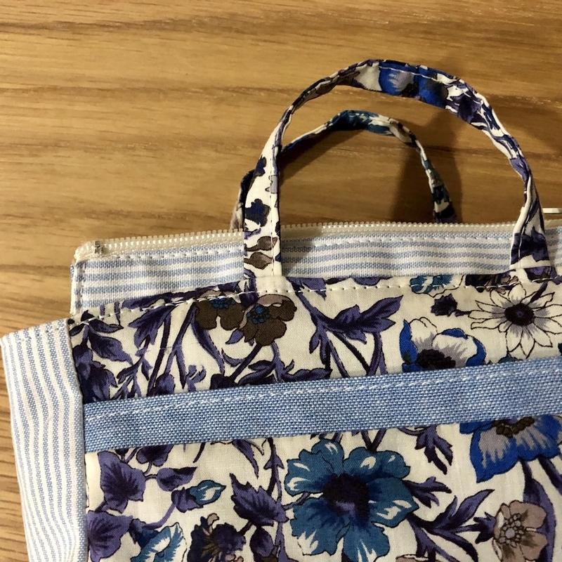 リバティプリントでハンドメイド