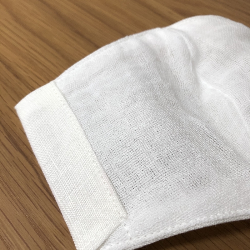 立体マスク　白　ハンドメイド