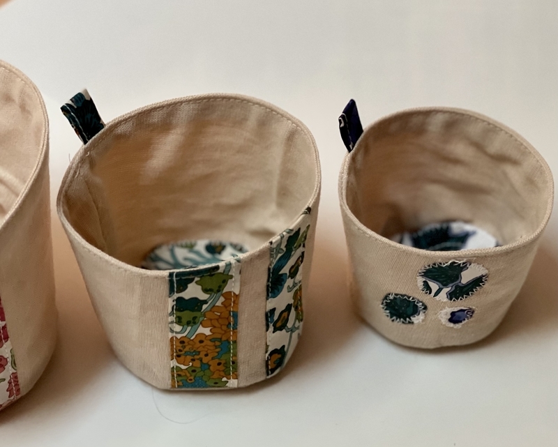 リバティプリントでハンドメイド