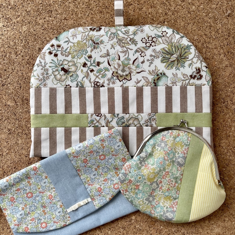 リバティプリントでハンドメイド