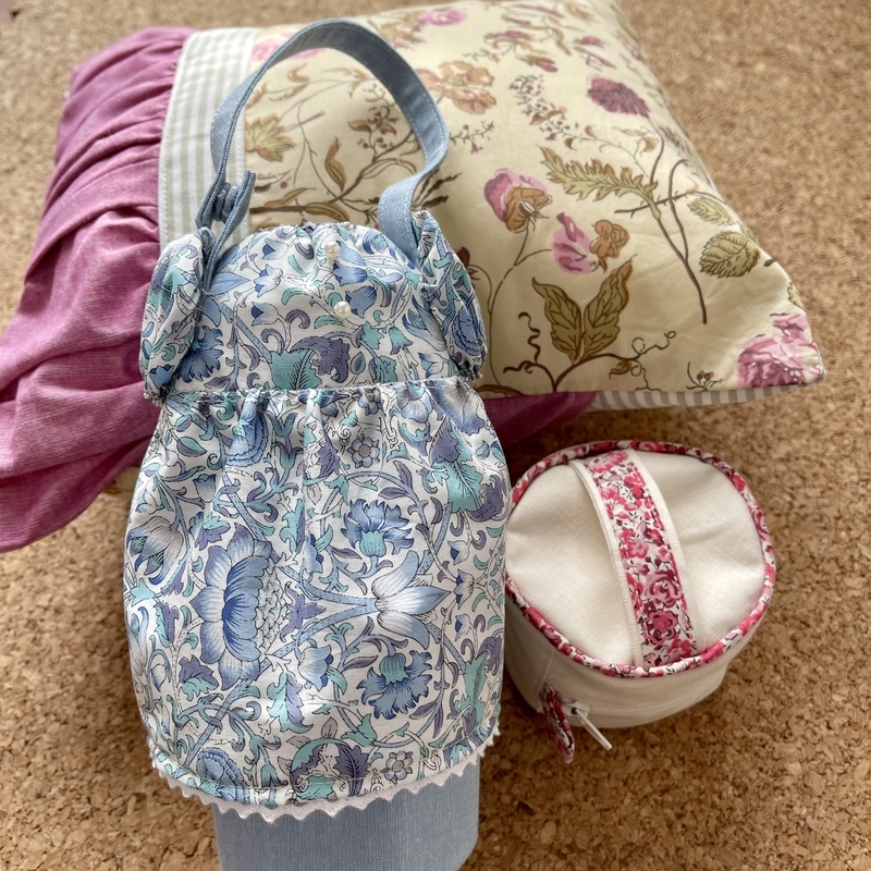 リバティプリントでハンドメイド
