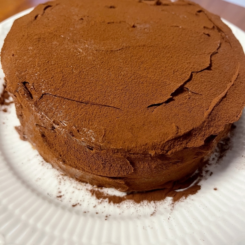りぴりぴ生チョコレートケーキ