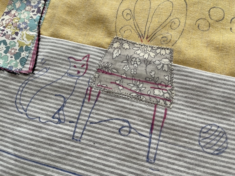リバティプリントでハンドメイド　
