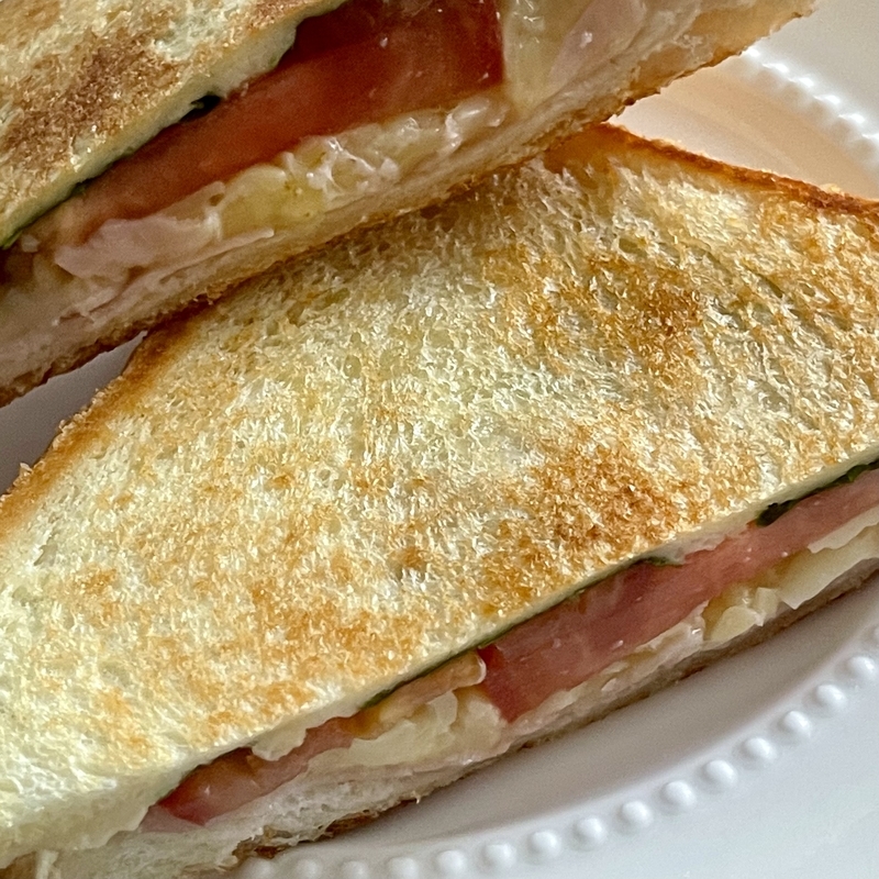 フライパンでホットサンド