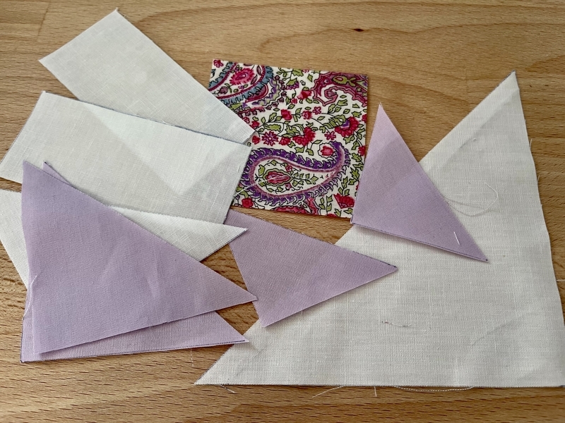 リバティプリントでハンドメイド　パッチワーク