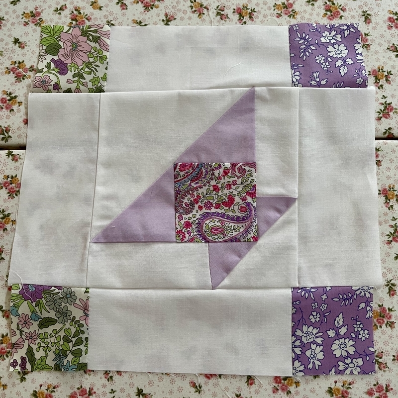リバティプリントでハンドメイド　フラワーバスケット