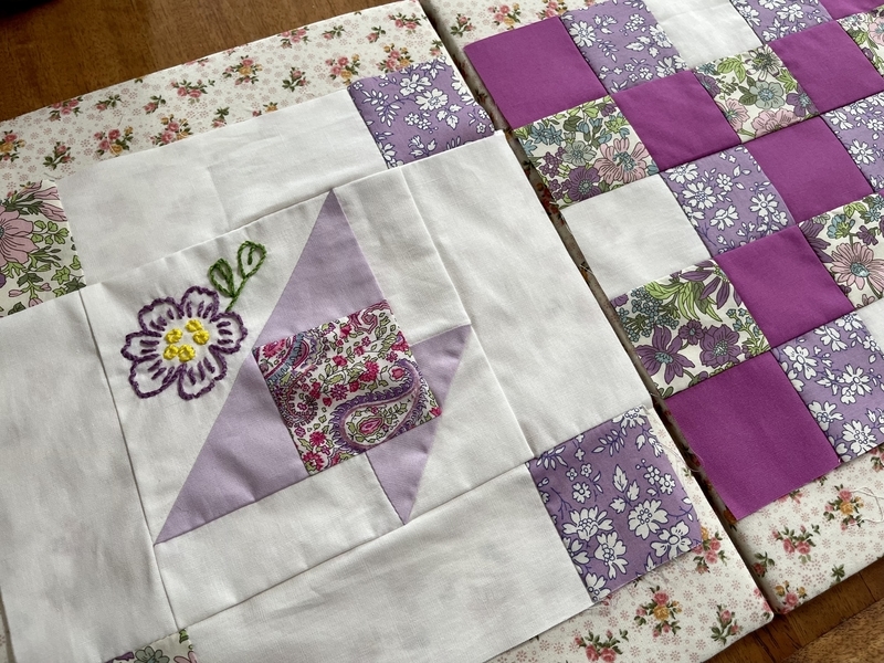 リバティプリントでハンドメイド パッチワーク