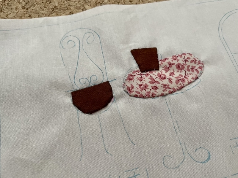 リバティプリントでハンドメイド　アップリケ