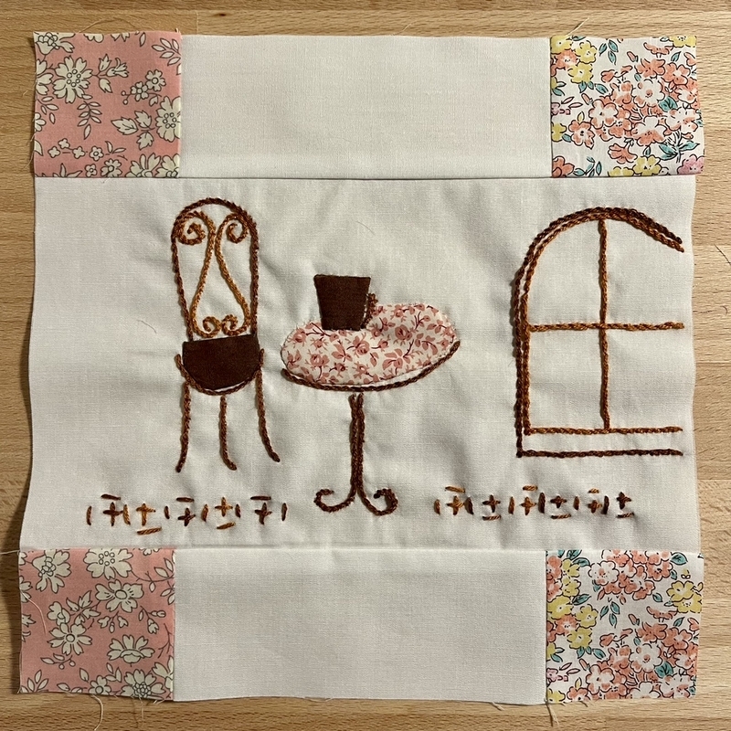 リバティプリントでハンドメイド　パッチワーク