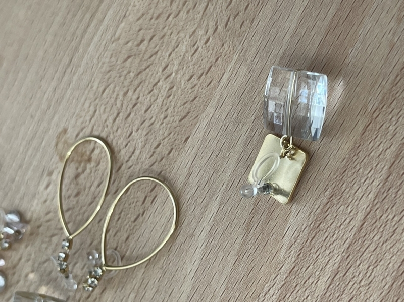 ピアス　ノンホールピアス　作り変え