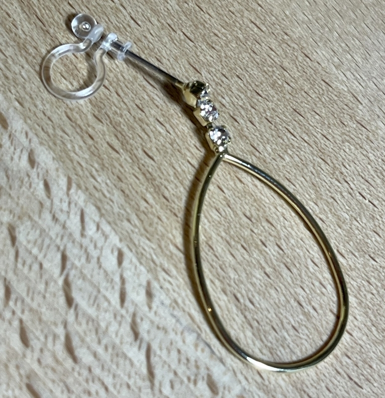 ピアスをノンホールピアスに作り方