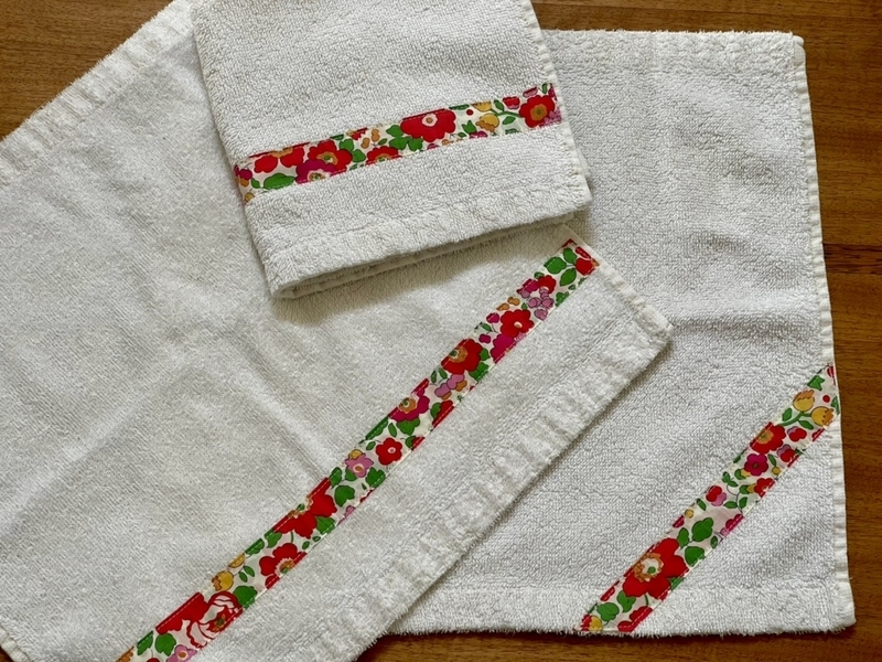 リバティプリントでハンドメイド　はぎれ　活用