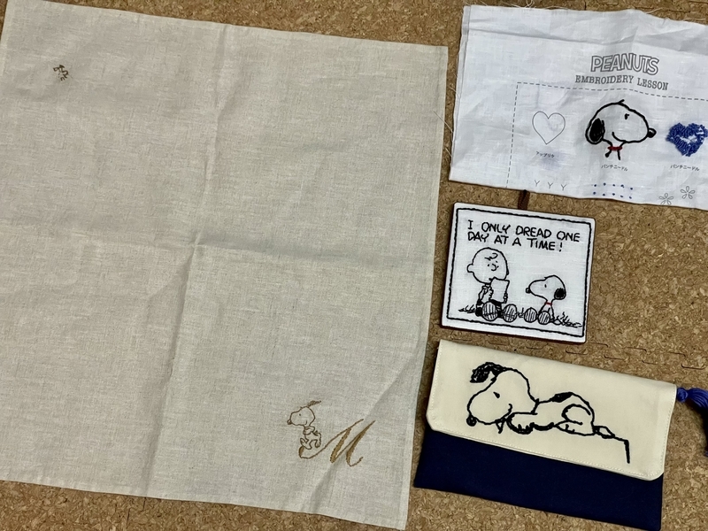 デアゴスティーニ　刺しゅうで楽しむ スヌーピー&フレンズ　イニシャルハンカチ