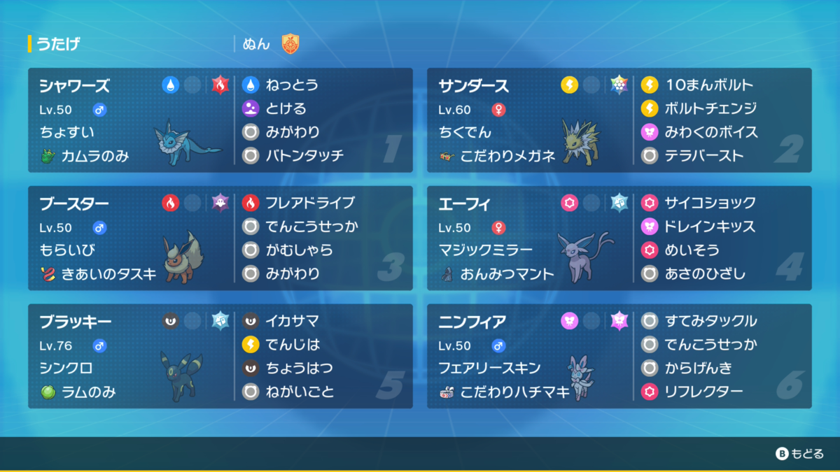 ポケモンSV】ブイズミラーシングル【終】 - イーブイズの宿命