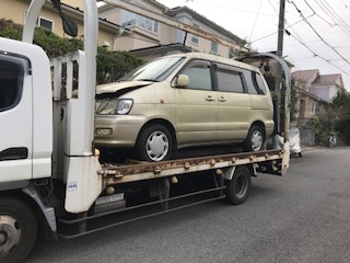 厚木市の故障車の廃車引き取り