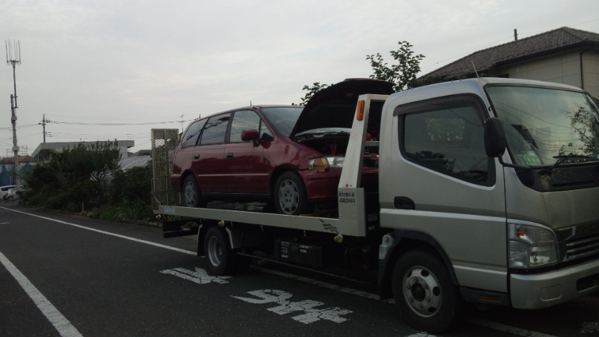 白岡市のレッカー車での廃車引き取り