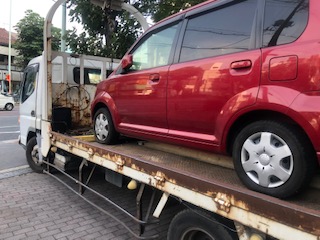 川口市のレッカー車での廃車引き取り