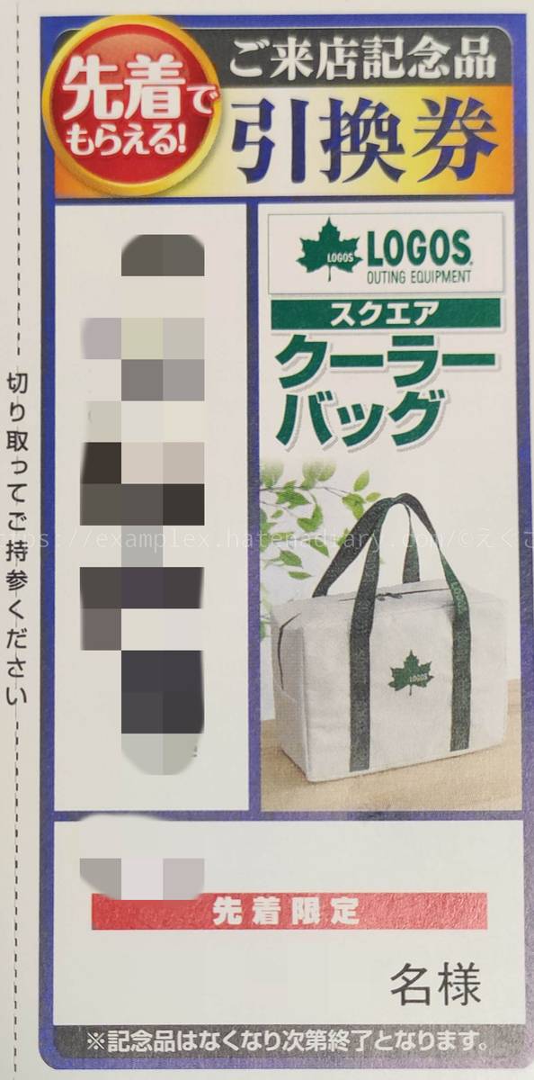 エディオンカード会員限定来店記念品 ロゴス クーラーバッグ タイトルは決まっていません