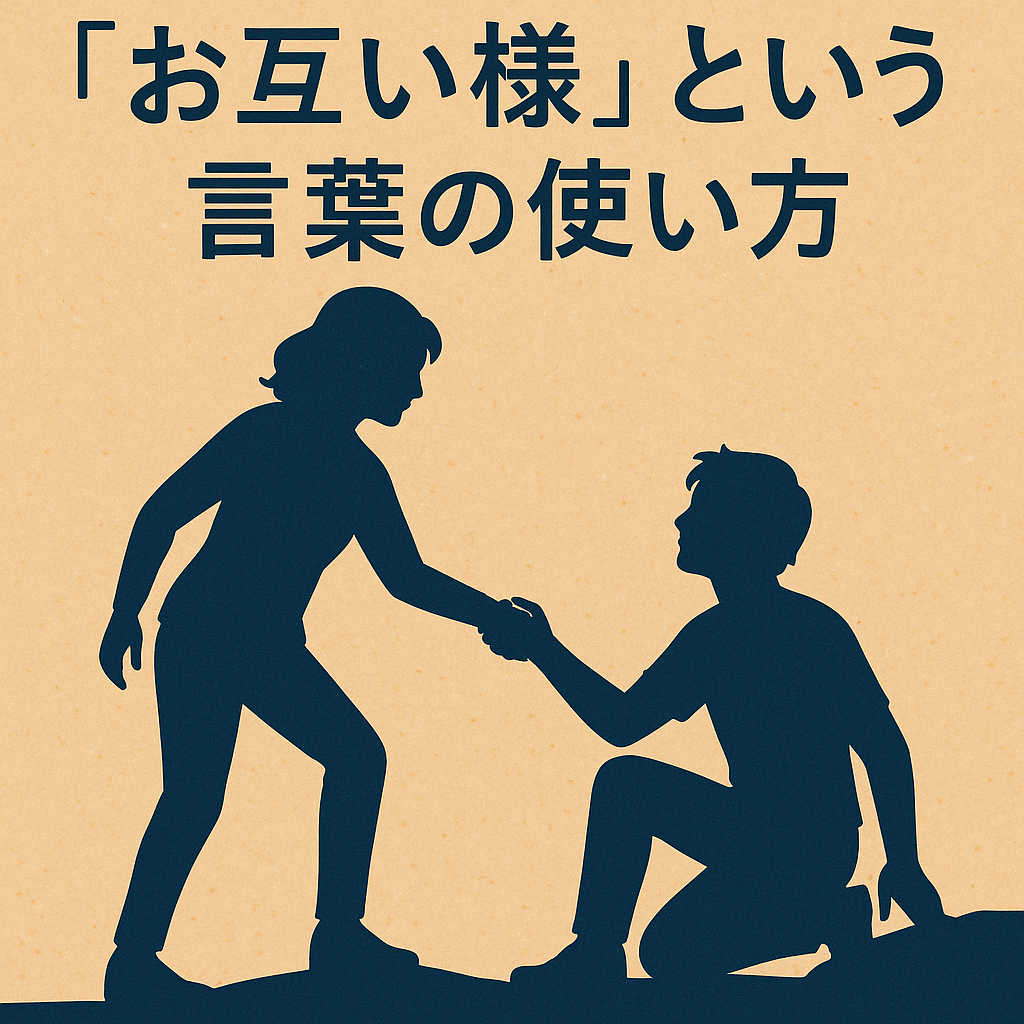 「お互い様」という言葉の使い方 - excel-ace’s blog