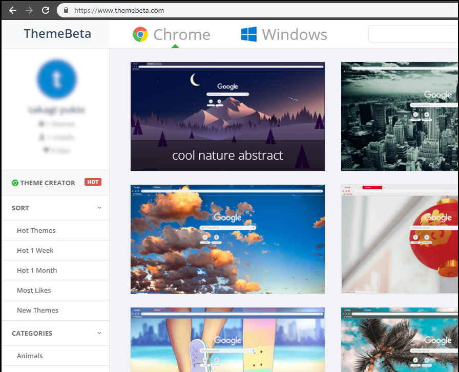 ThemeBeta GoogleChromeThema - exfouteen’s blog