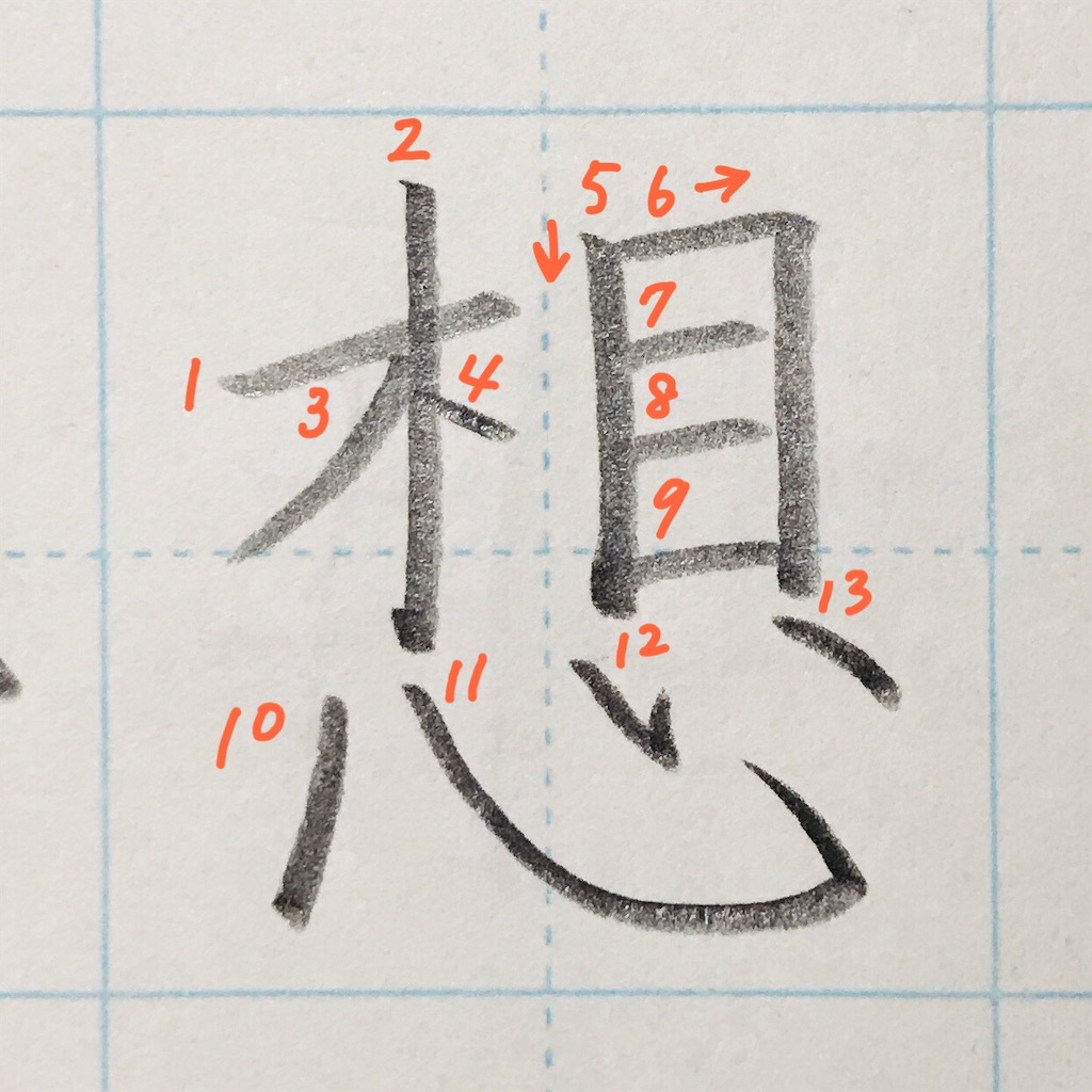 想 のきれいな書き方 きれいもじ